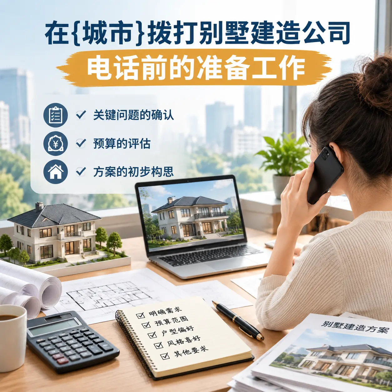 在三穗拨打别墅建造公司电话前的准备工作