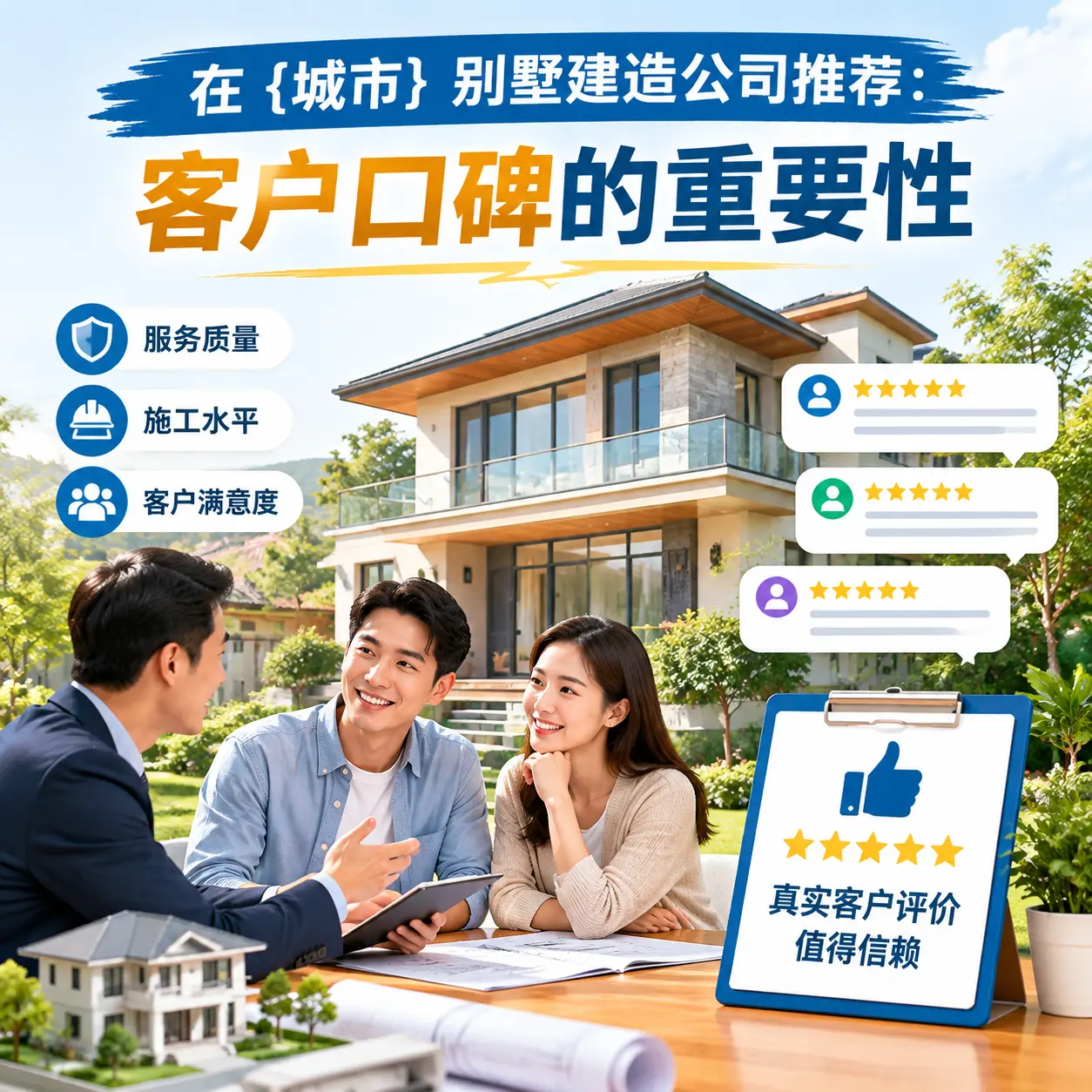 在 三穗 别墅建造公司推荐：客户口碑的重要性