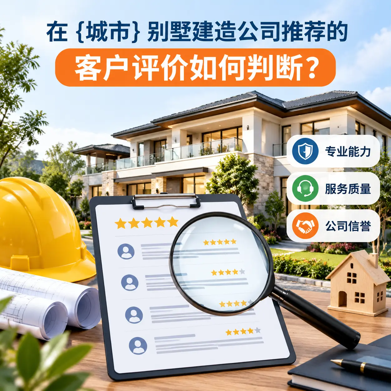 在 三穗 别墅建造公司推荐的客户评价如何判断？
