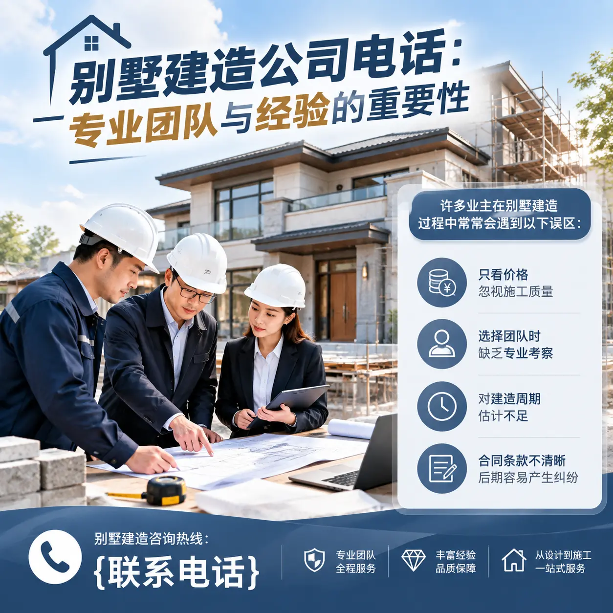 三穗别墅建造公司电话：专业团队与经验的重要性