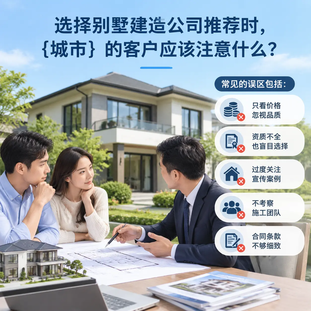 选择别墅建造公司推荐时，三穗 的客户应该注意什么？