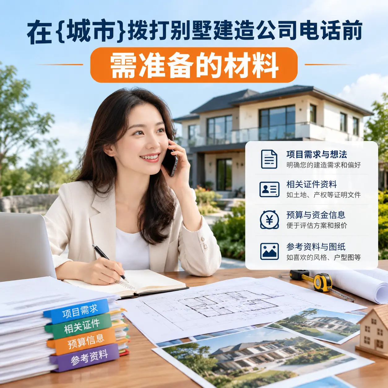在三穗拨打别墅建造公司电话前需准备的材料
