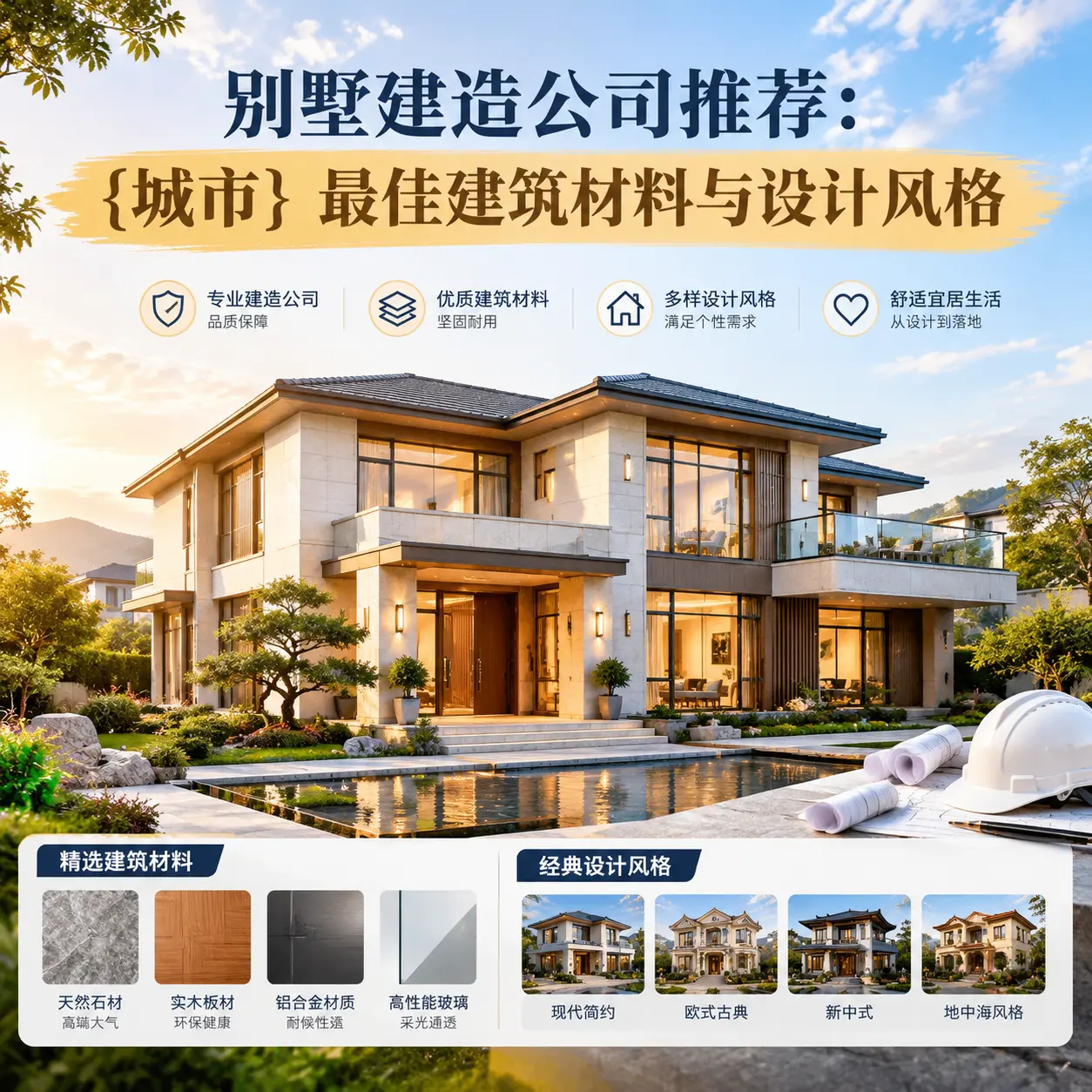 别墅建造公司推荐： 三穗 最佳建筑材料与设计风格