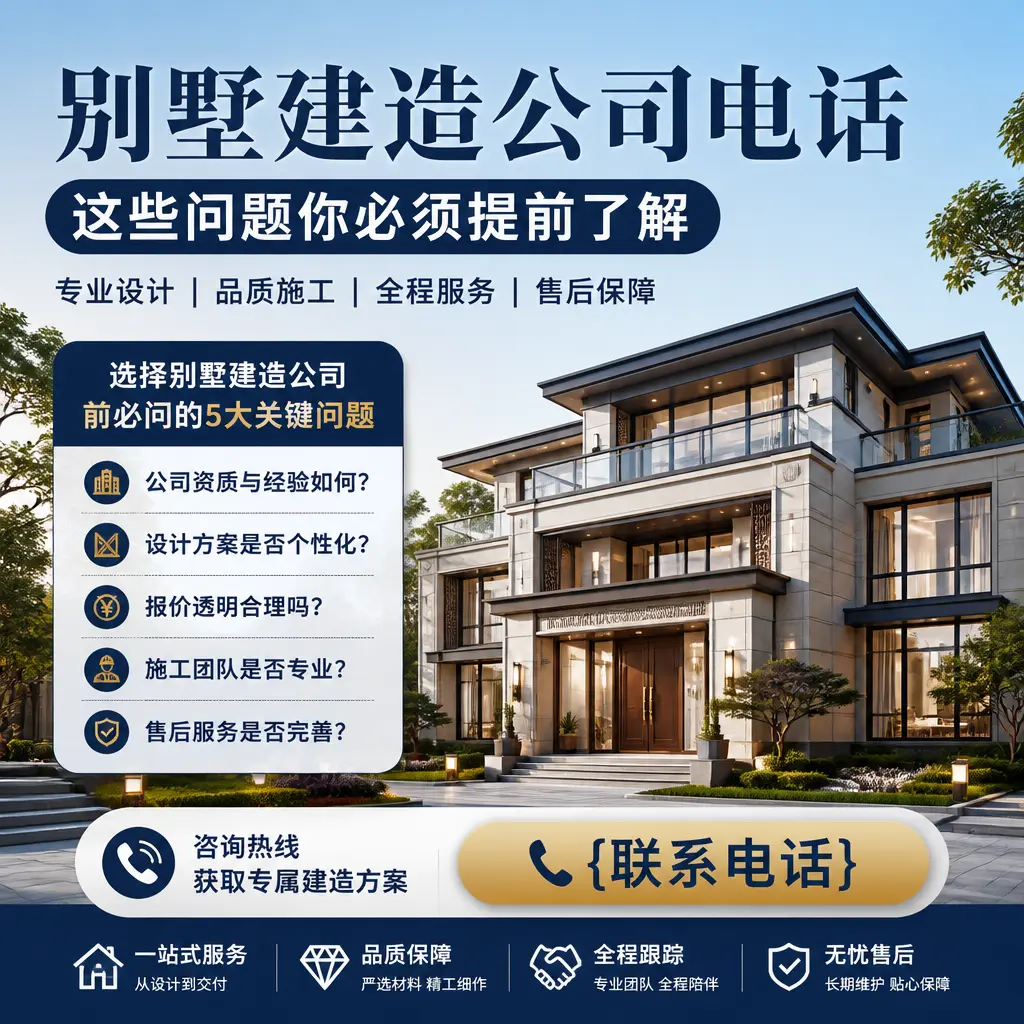 三穗别墅建造公司电话,这些问题你必须提前了解