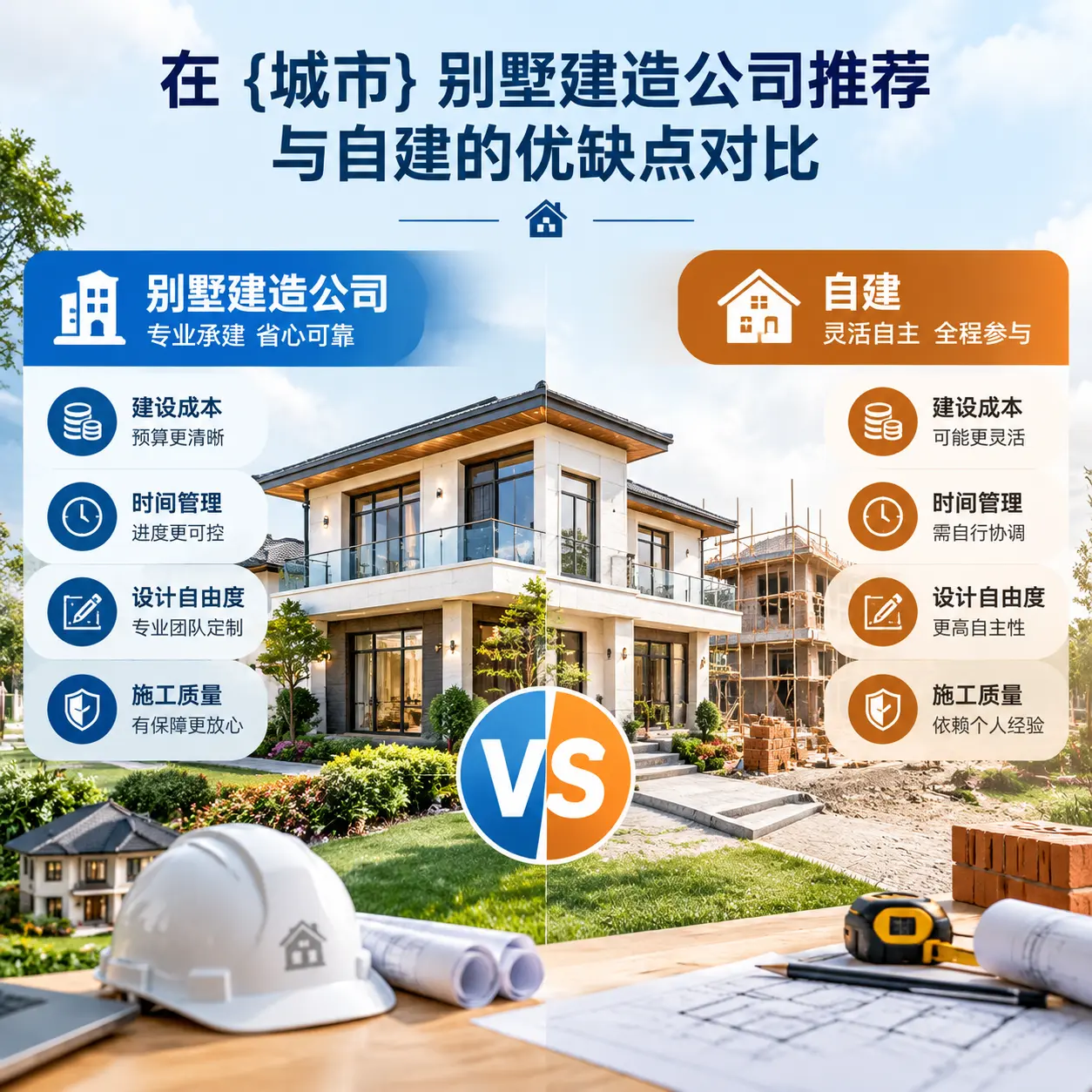 在 三穗 别墅建造公司推荐与自建的优缺点对比